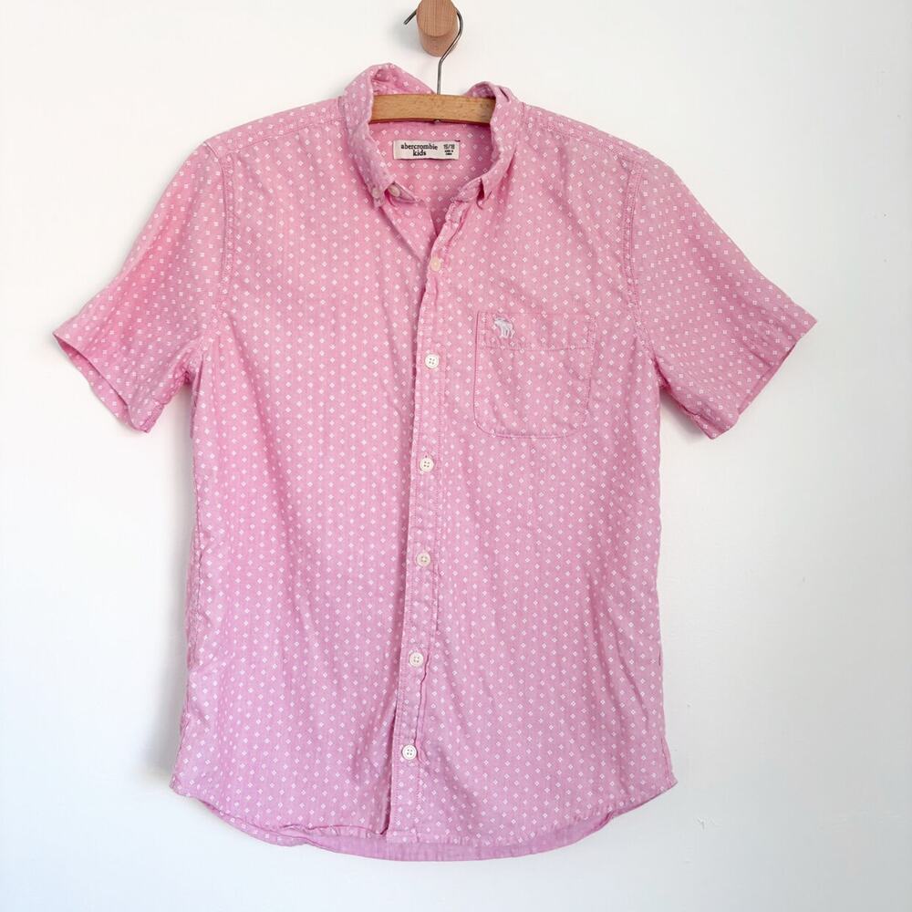 15-16Y Abercrombie & Fitch Pink Button Up Shirt